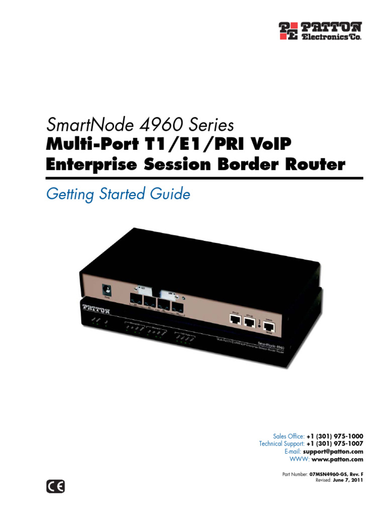 sn4960 GSG | PDF | Voice Over Ip | Computer Network