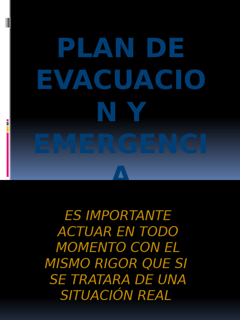 Plan de Evacuación y Emergencia Efectivo | PDF | Riesgo