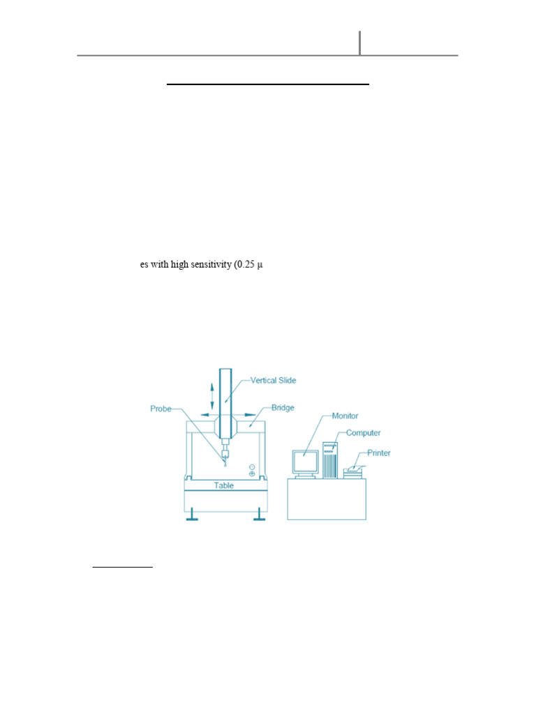 Overview of Coordinate Measuring Machines | PDF