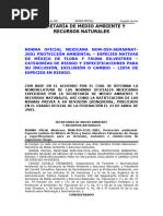 Nom 059 Semarnat 2010 PDF | PDF | Biodiversidad | Especie en peligro