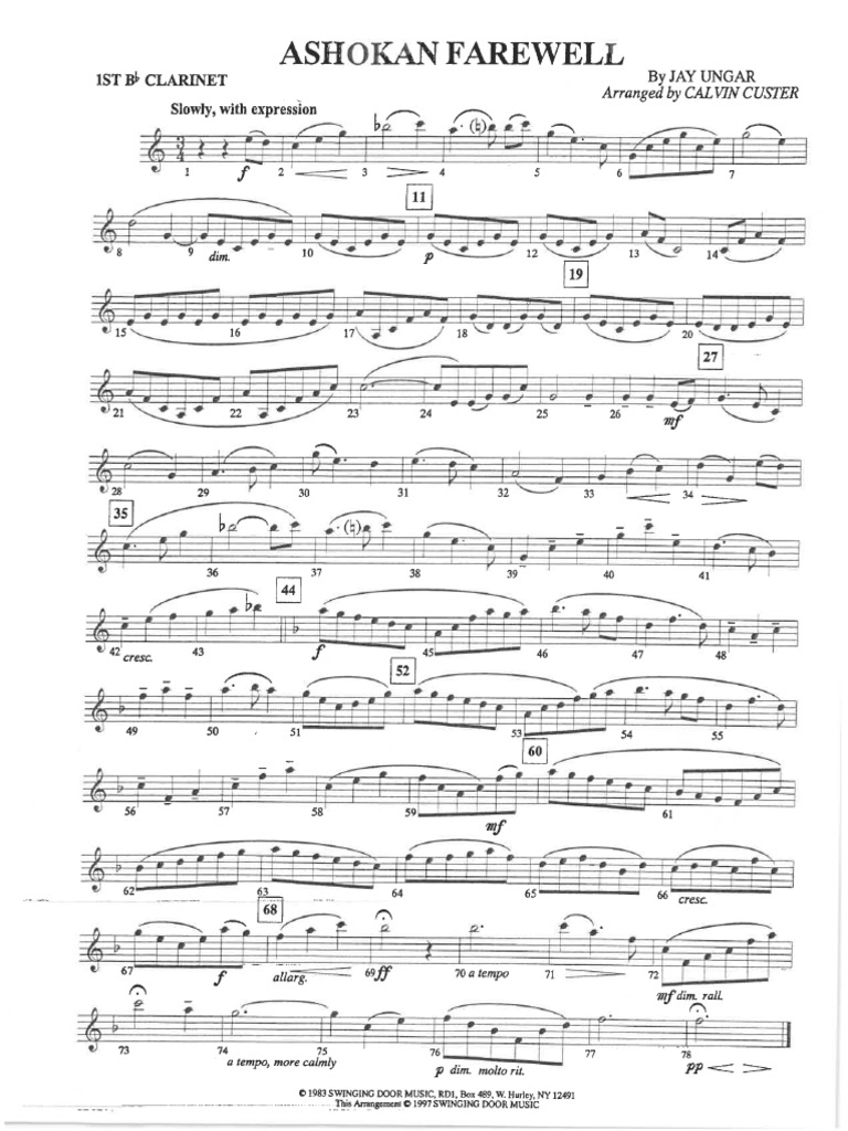 Ashokan Farewell_1st | PDF