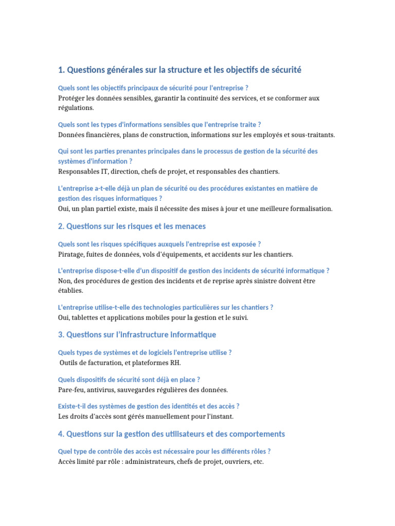 Gestion de la sécurité des systèmes d'information | PDF | Sécurité des ...
