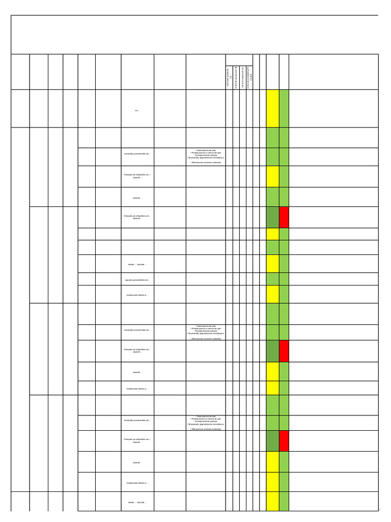 Matriz Iperc - Preliminar | PDF | Radiación | Protector solar