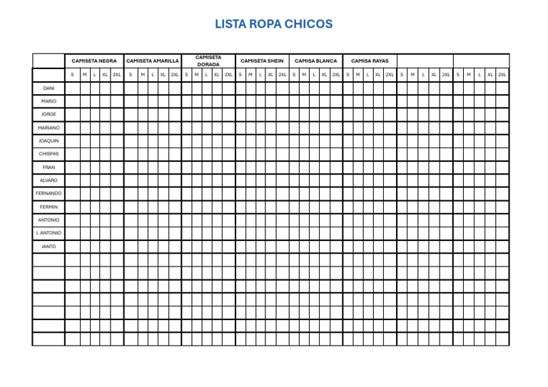 Ropa para Chicos: Camisetas y Camisas | PDF