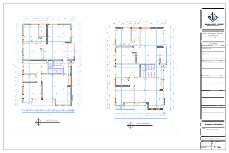 Plano Vivienda Unifamiliar RD | PDF