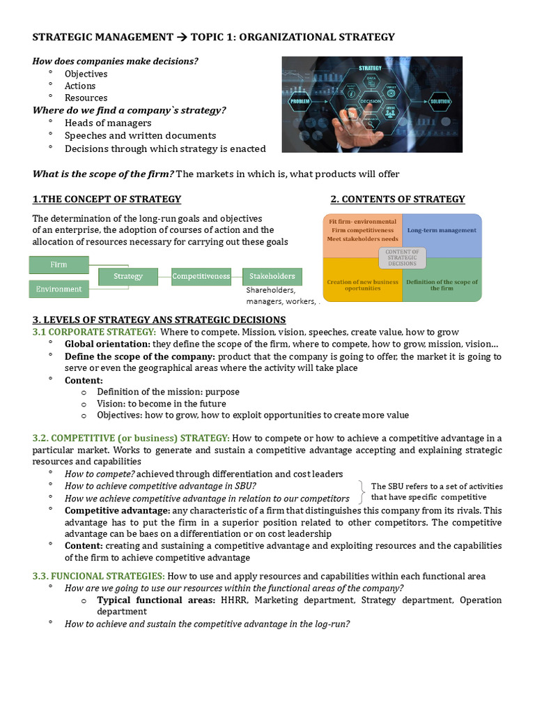 strategic 1-2-3 | PDF | Strategic Management | Competitive Advantage