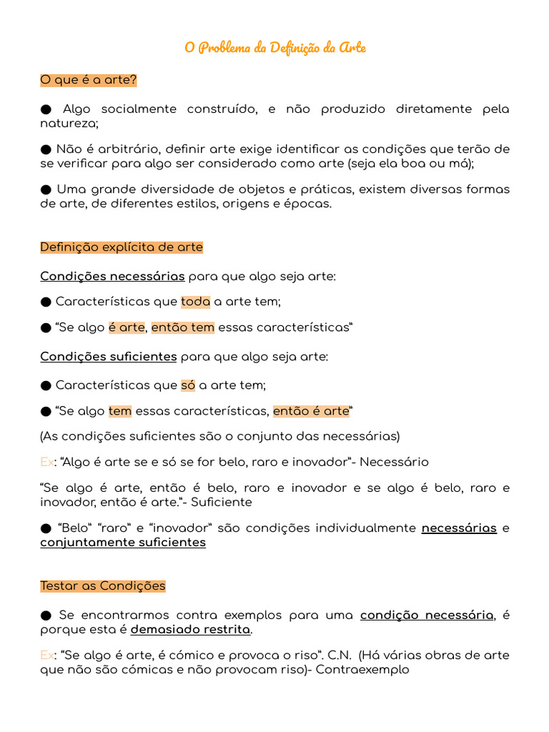 Definição e Teorias da Arte | PDF | Estética | Emoções