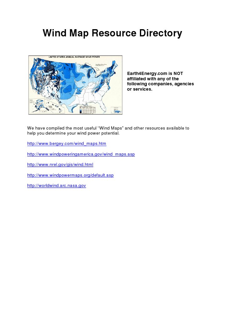Essential Wind Map Resources Guide | PDF