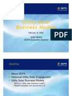 Utility Solar Business Models