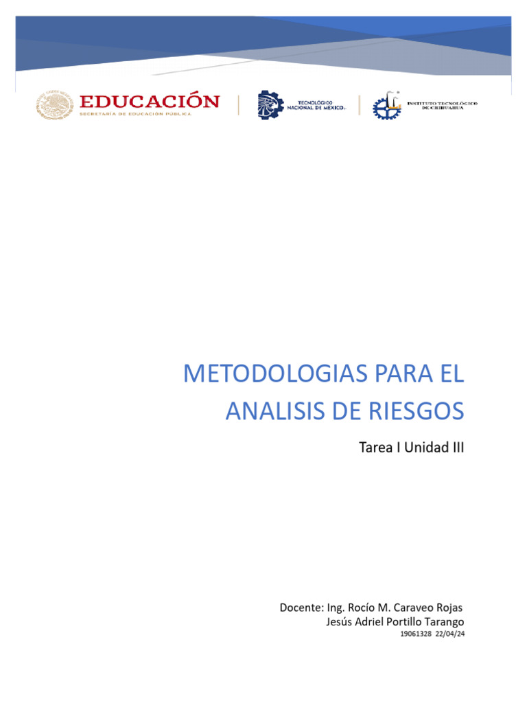 Metodologías para El Análisis de Riesgos | PDF | Valores | Seguridad y ...