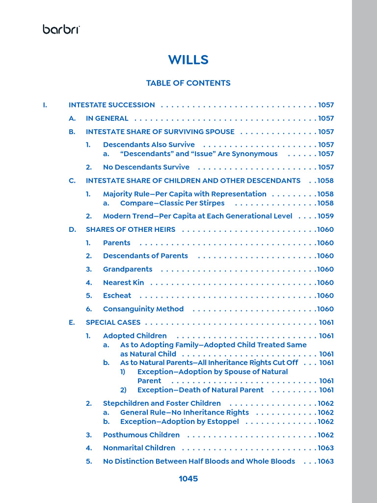 Barbri Outline | PDF