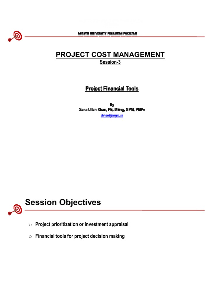 3 - Project Financial Tools - 1 | PDF | Net Present Value | Present Value