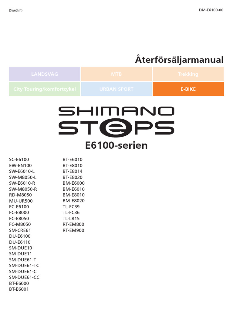 DM E6100 00 Swe | PDF
