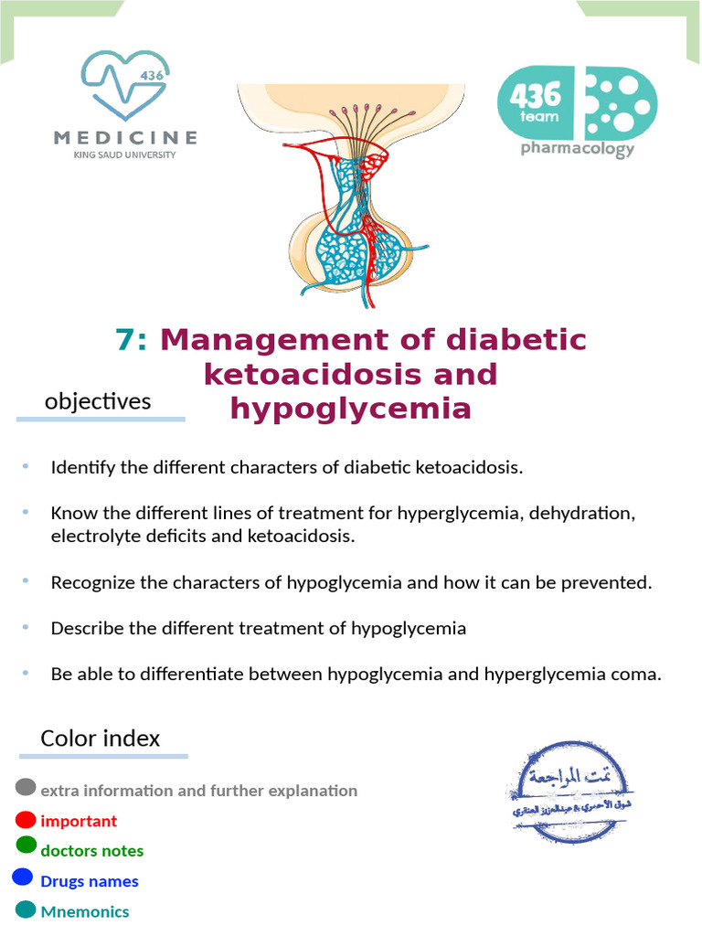 7 - Management of Diabetic Ketoacidosis and Hypoglycemia | PDF ...