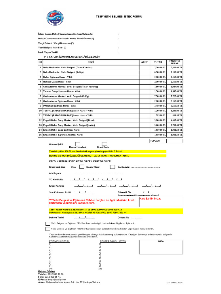 2024 Harc Istek Formu | PDF