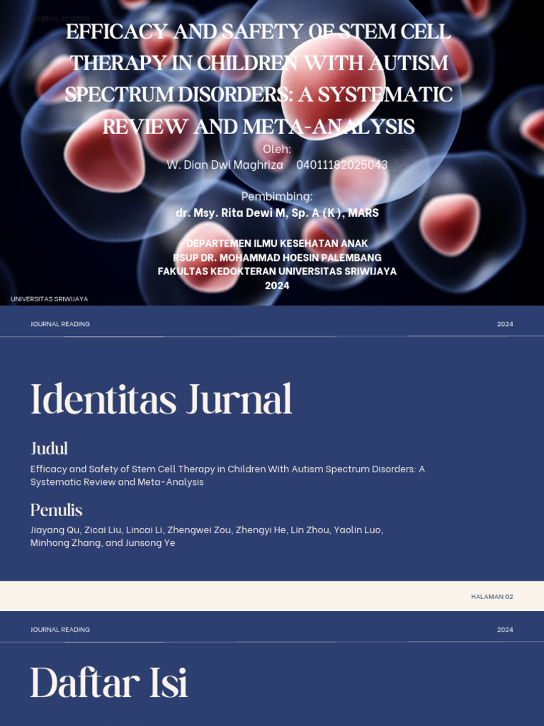 Terapi Sel Punca untuk Autisme | PDF