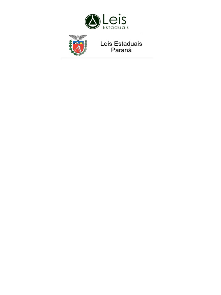 Lei Complementar Estadual PR 237 - 2021 | PDF