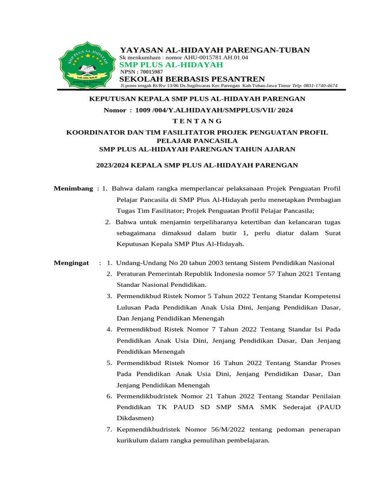 SK TIM P5 2024 | PDF