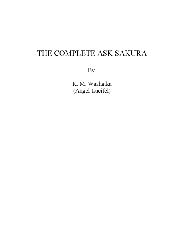 The Complete Ask Sakura Violence