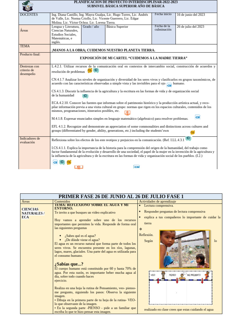 Proyecto B.S - Fase 1 - Fase 2 Fase 3 | PDF | Agua | Contaminación