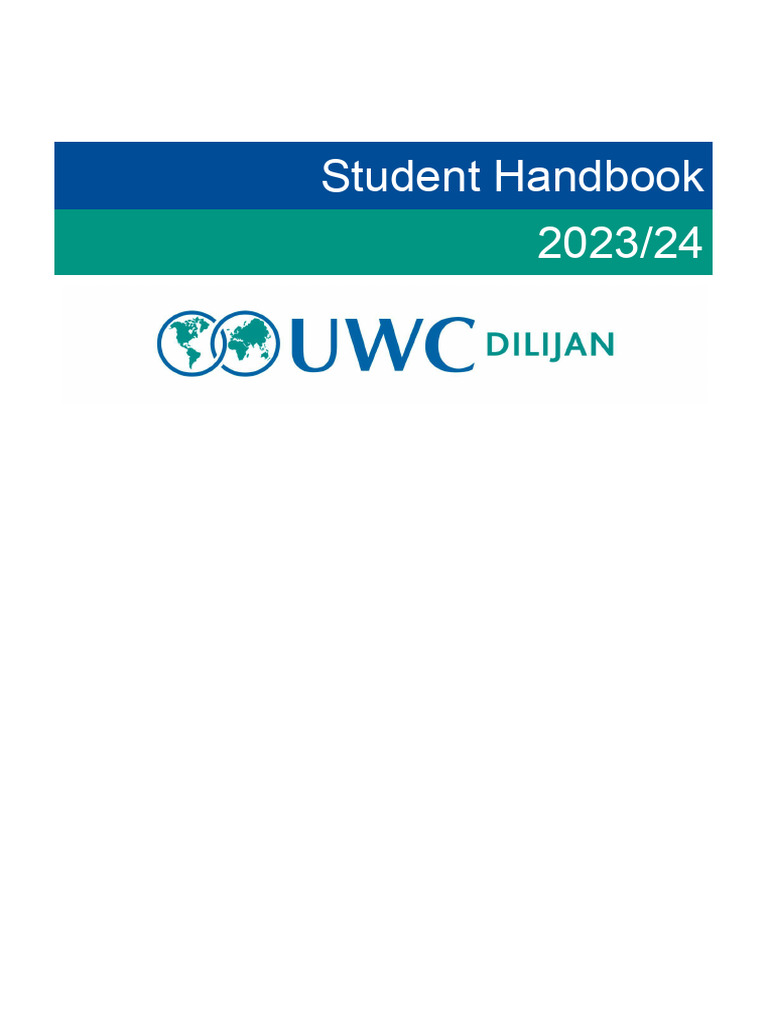 UWC Dilijan Student Handbook 2023/24 | PDF