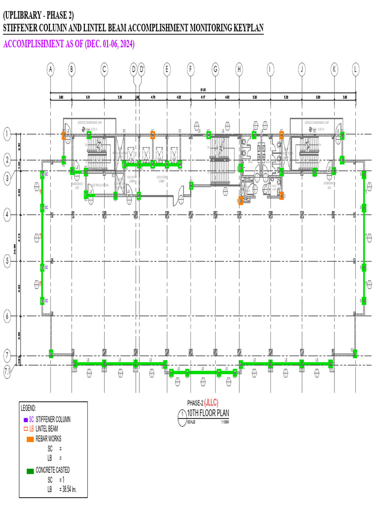 10th Floor Plan and Monitoring Key | PDF | Civil Engineering | Building ...