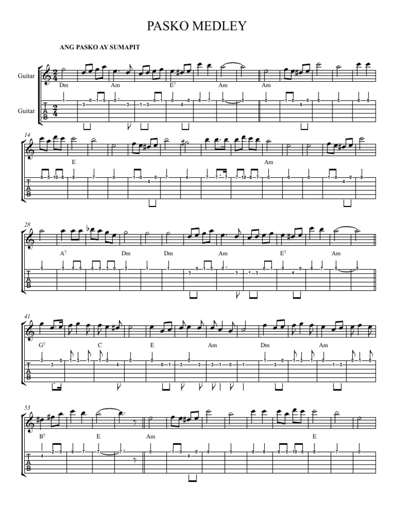 PASKO MEDLEY - Full Score | PDF