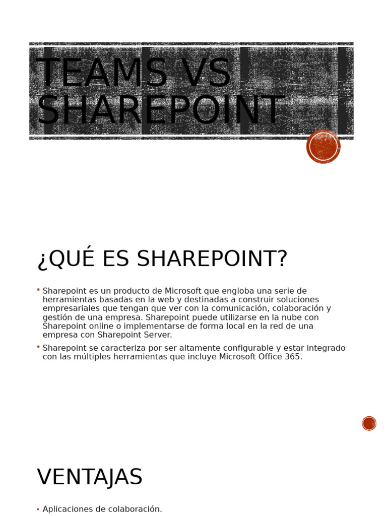 Teams Vs Sharepoint | PDF | Chat en linea | Microsoft