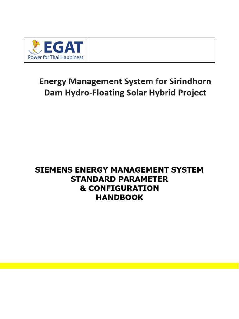 Siemens EMS Guide for Sirindhorn Project | PDF | Electrical Grid ...