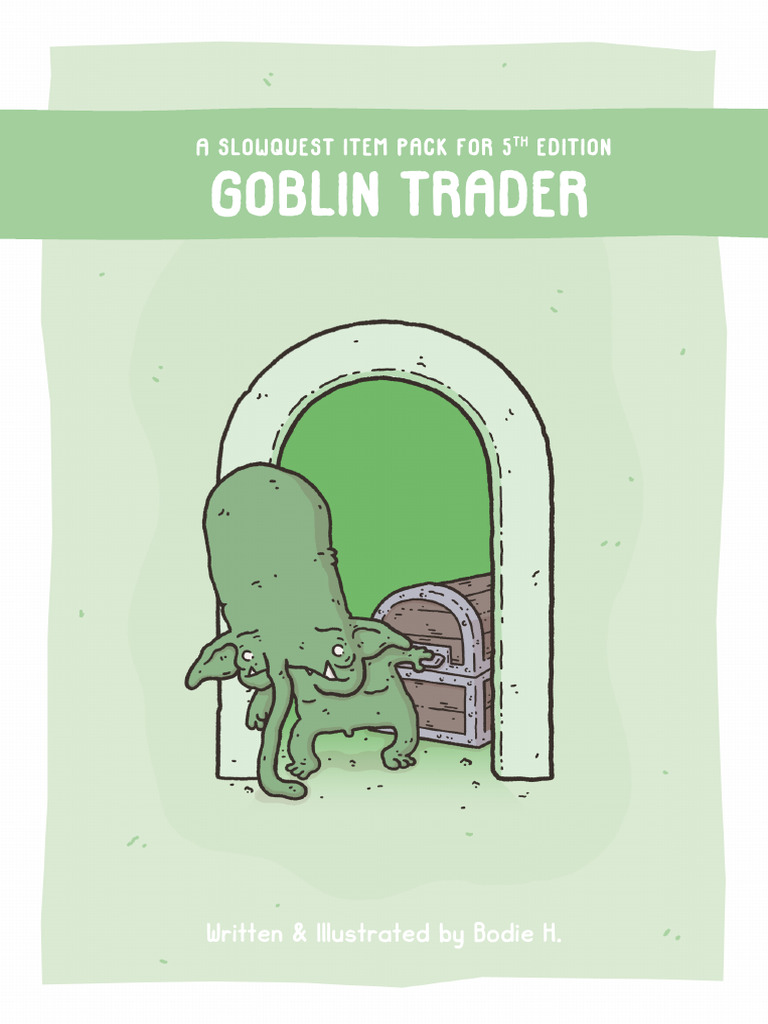 Slowquest_ContentCards_GoblinTrader | PDF | D20 System | Dungeons & Dragons