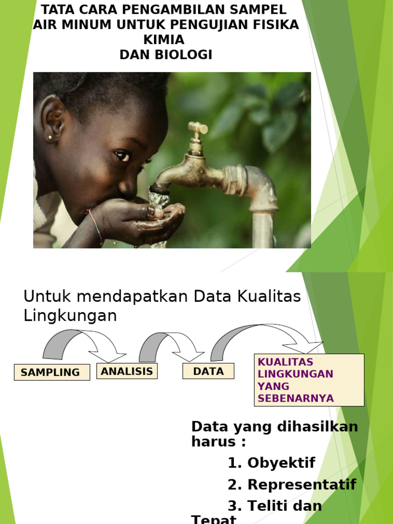Prosedur Sampling Air Minum untuk Uji Kualitas | PDF