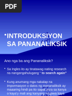 Pagsulat NG Introduction at Background | PDF