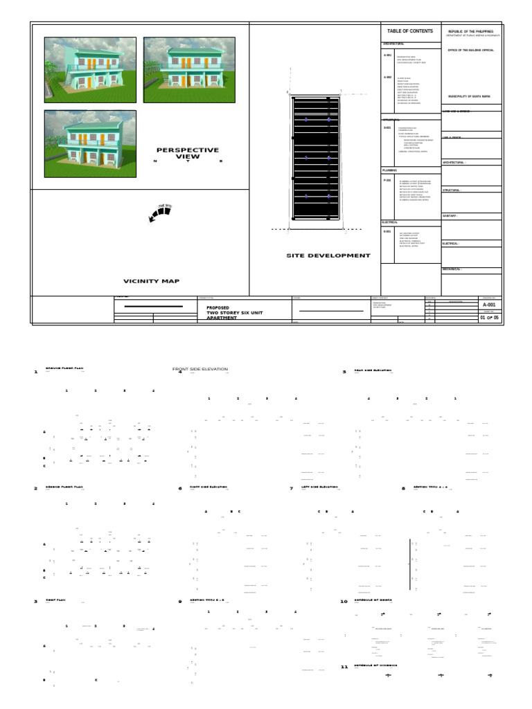Proposed Two-Storey Apartment Plans | PDF | Local Government Areas Of ...
