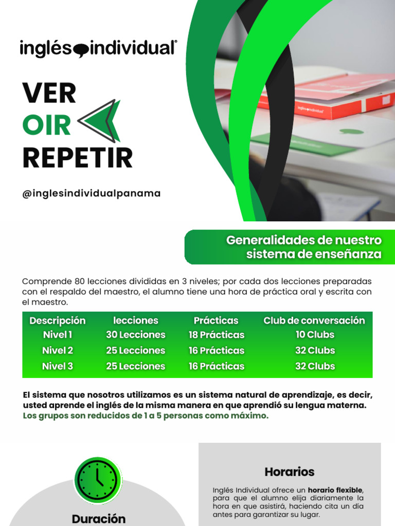 Curso de Inglés Individual en Panamá | PDF