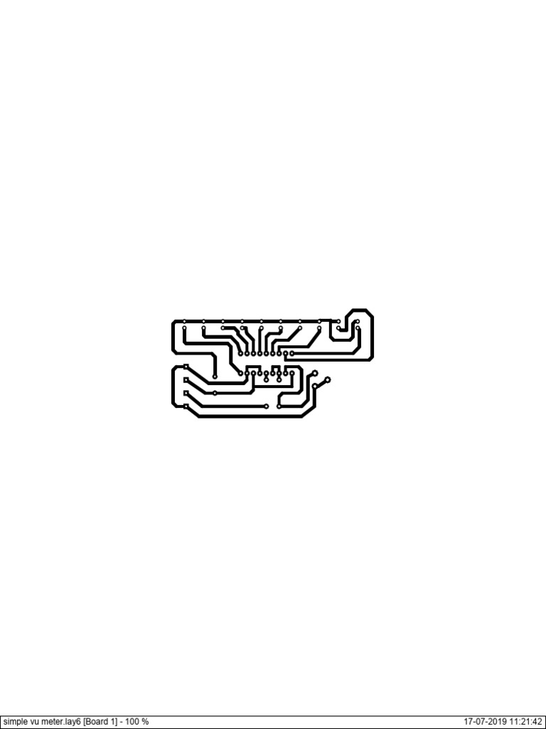 Lm3915 Vu Meter PCB Layout 1 | PDF