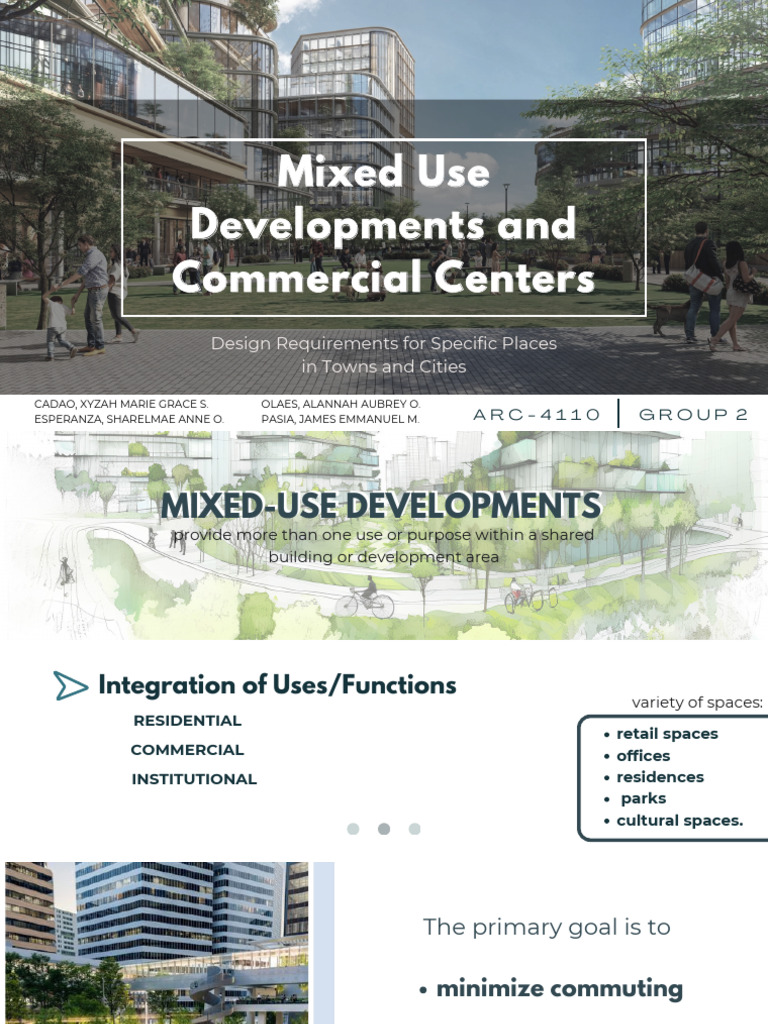 Areas For Priority Development (APDs) Mixed Use Development and ...