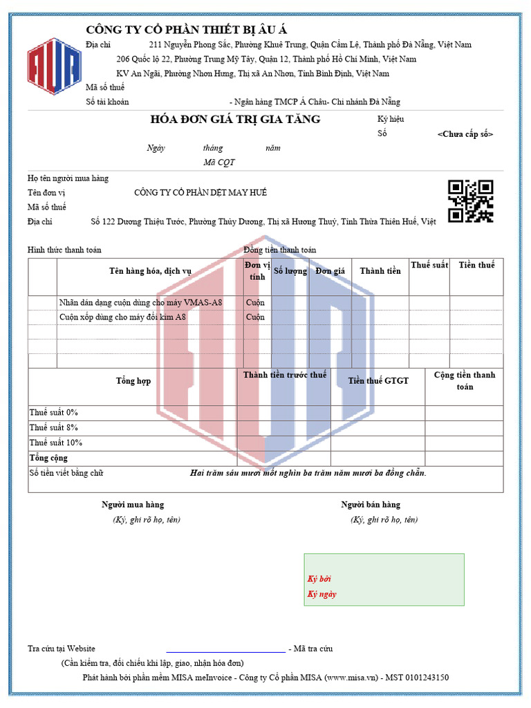 Hóa Đơn Nháp Nhà Bè | PDF