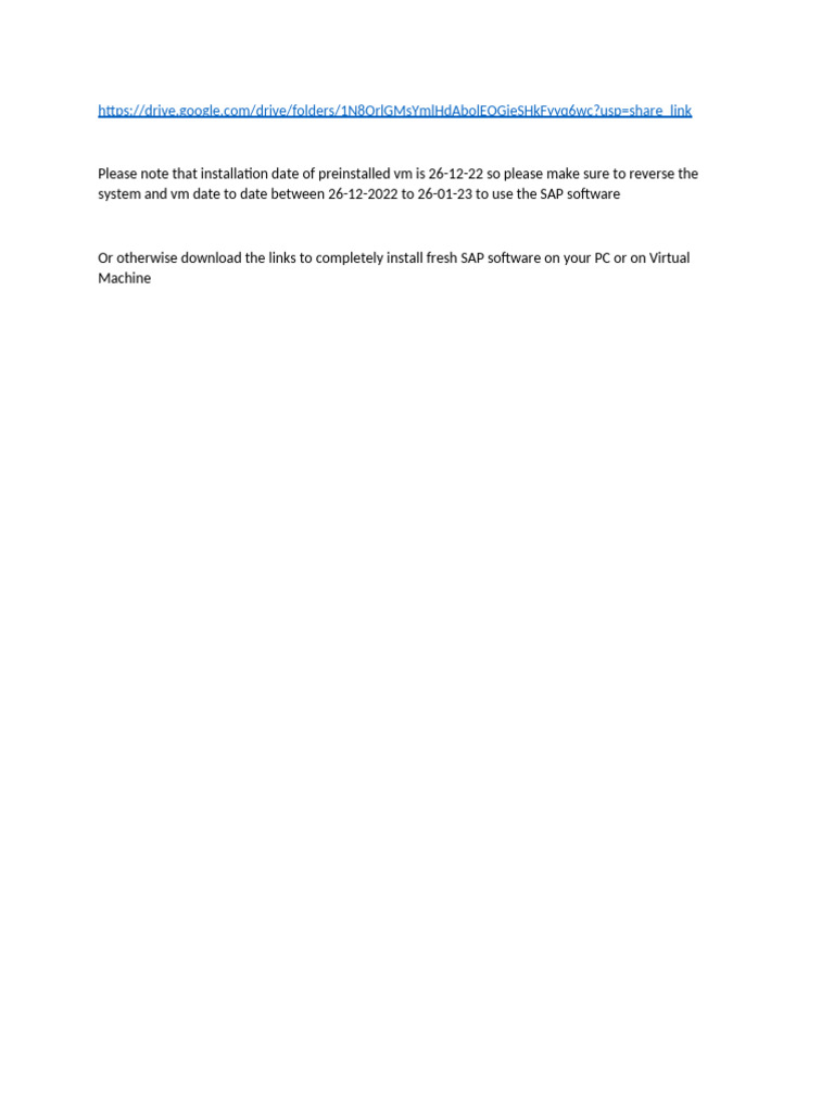 SAP Software Installation Guide | PDF