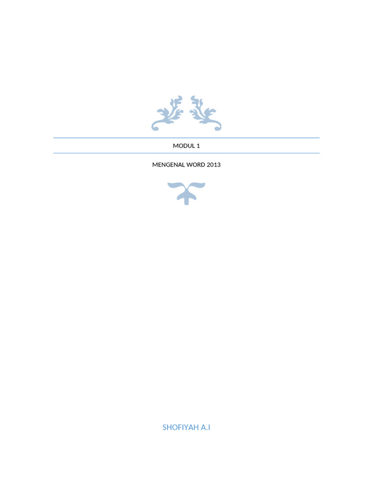 Panduan Word 2013: Instalasi & Fitur | PDF
