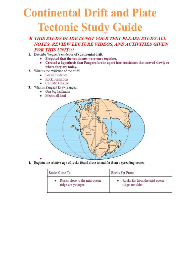 Understanding Continental Drift and Tectonics | PDF | Plate Tectonics ...