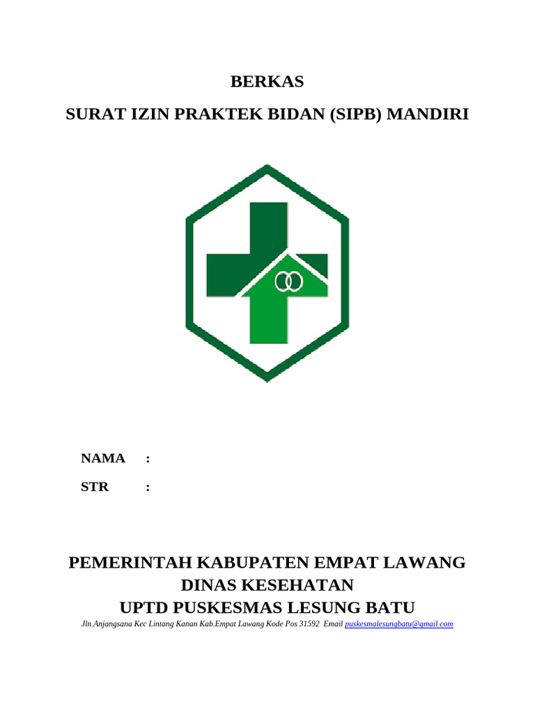 Permohonan Surat Izin Praktik Bidan SIPB | PDF