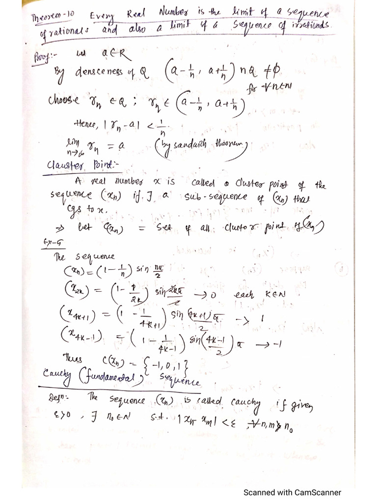 Cauchy sequence pdf