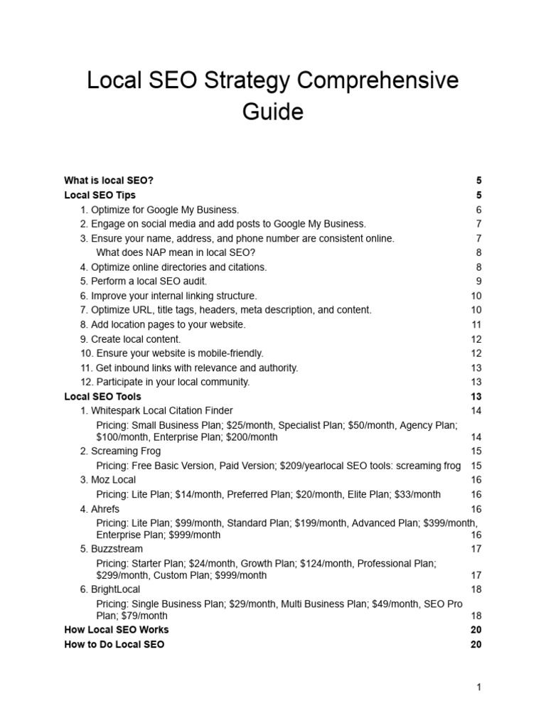 Local SEO Testament | PDF | Search Engine Optimization | World Wide Web