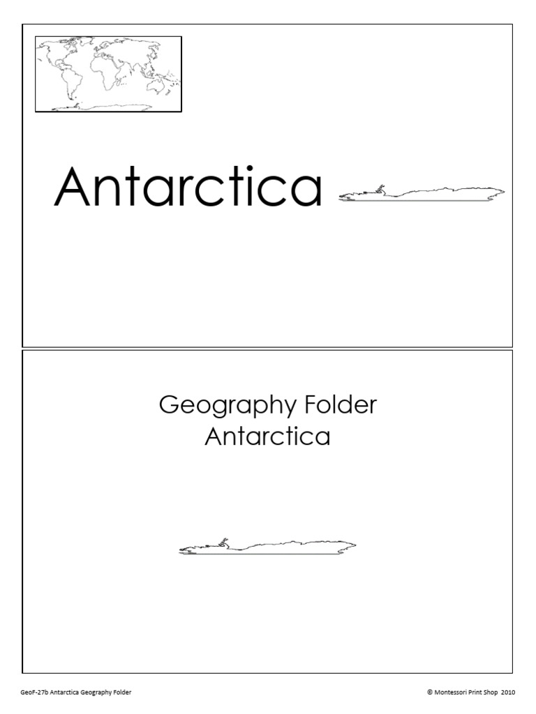 Geography Folder Antarctica | PDF | Antarctica | Earth Sciences