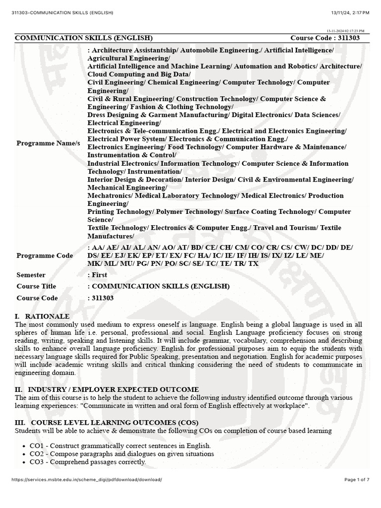 311303-communication-skills-english-pdf-english-language-second