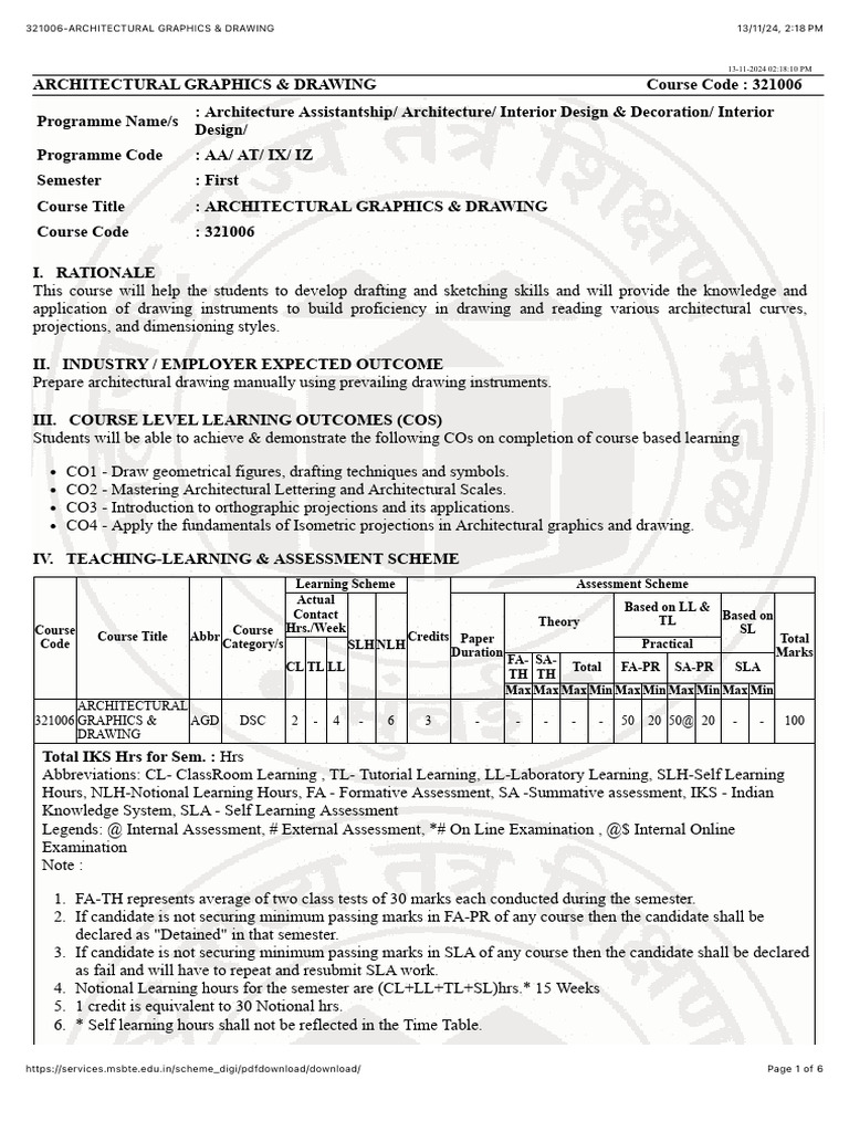 Architectural Graphics & Drawing Course | PDF | Technical Drawing | Drawing