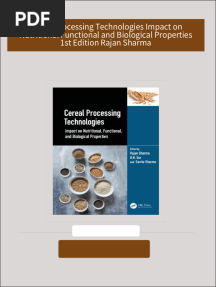 Cereal Processing Technologies Impact on Nutritional Functional and Biological Properties 1st Edition Rajan Sharma 2024 Scribd Download
