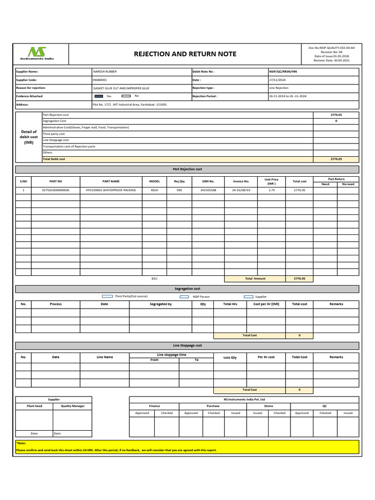 496 NARESH RUBBER | PDF | Accounting