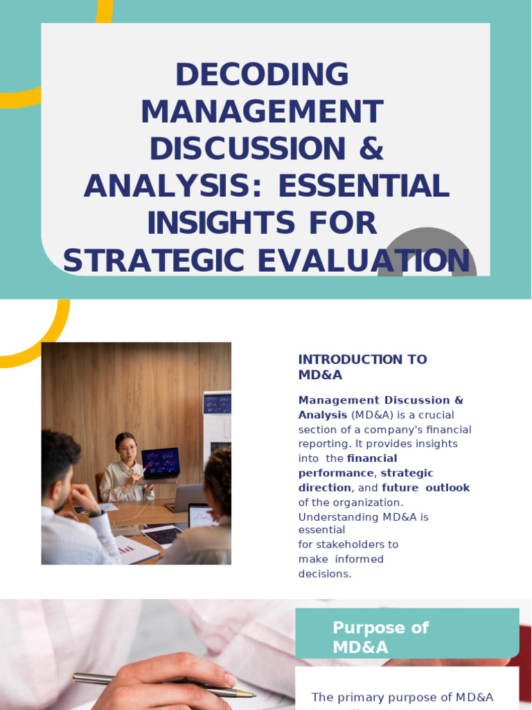 Essential Insights on MD&A Analysis | PDF | Risk | Regulatory Compliance