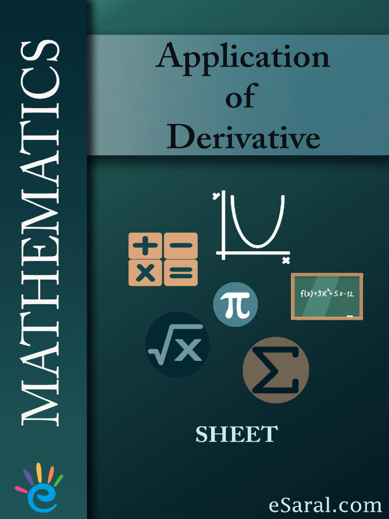 Application of derivatives pdf